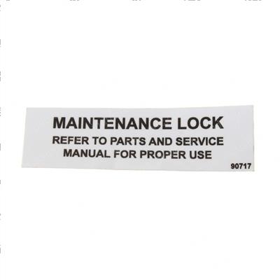 Picture of Decal - Maintenance Lock
