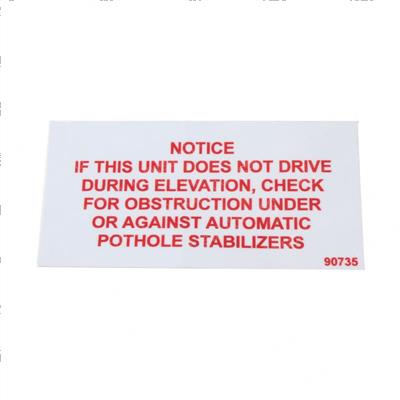 Picture of Decal - Pothole Obstrction
