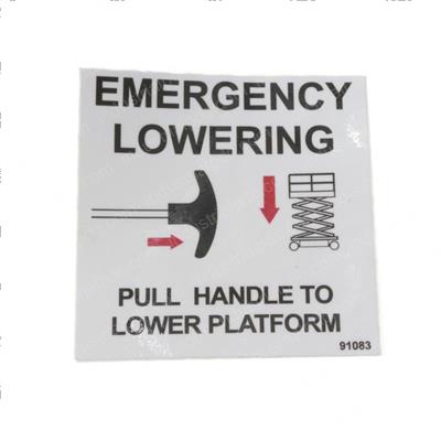 Picture of Decal - Emergency Lower Cable