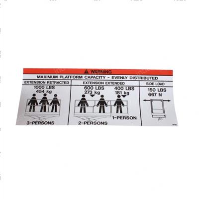 Picture of Decal - 1000lbs Capacity X72rt