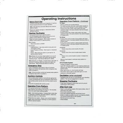 Picture of Decal - Oper. Instr