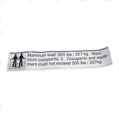 Picture of Decal Occupant/Mass