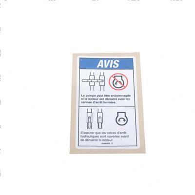 Picture of Decal Caution - French
