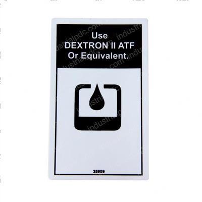Picture of Decal Use Dexron Ii