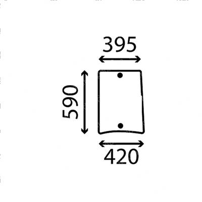 Picture of Tractor Cab Lateral Glasses