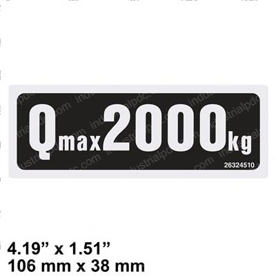 Picture of Decal - Q Max 2000kg