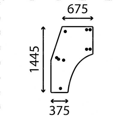 Picture of Glass -  Cab - Door