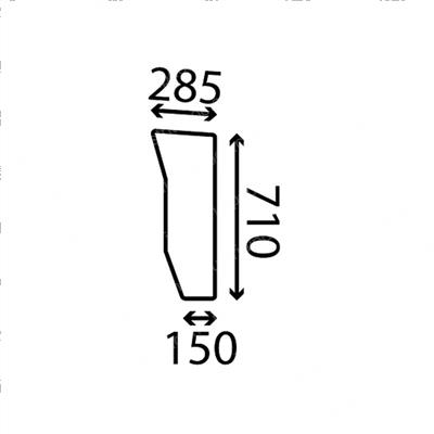 Picture of Glass - Cab - Front Lower