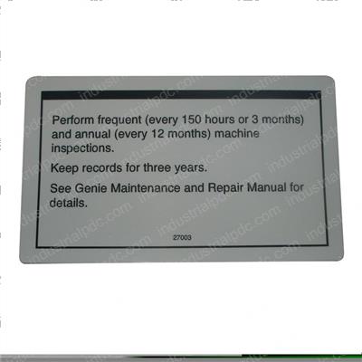 Picture of Decal - Perform Inspections