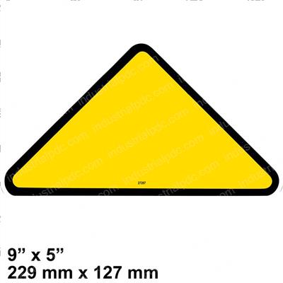 Picture of Decal - Triangle Yellow