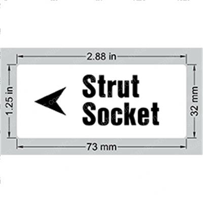 Picture of Decal Strut Socket