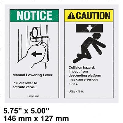 Picture of Decal Emerg.lower/Collision