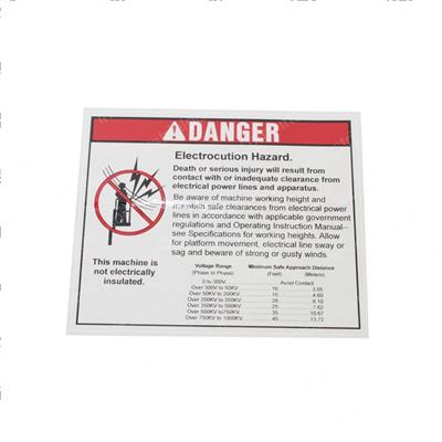 Picture of Decal Electrocution Hazard