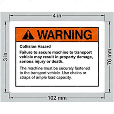 Picture of Decal Load Shift Hazard