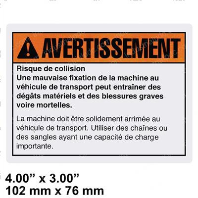 Picture of Decal Load Shift Hazard