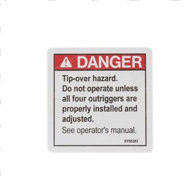 Picture of Decal - Tip Over Hazard