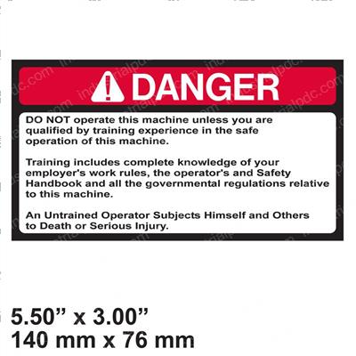 Picture of Decal - Danger Qualification