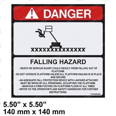 Picture of Decal - Falling Hazard Eng