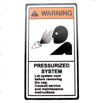 Picture of Warning Press. System Decal