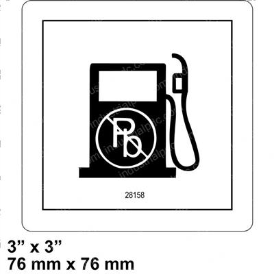 Picture of Decal - Unleaded Gas Only
