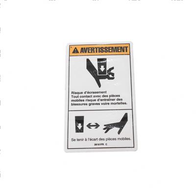 Picture of Decal Warn Crush Hazard Hand