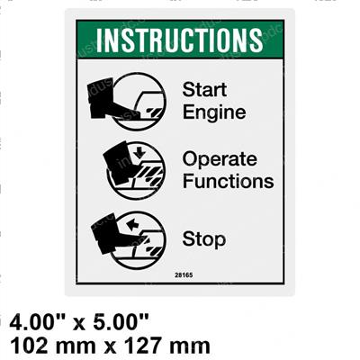 Picture of Decal - Notice Footswitch