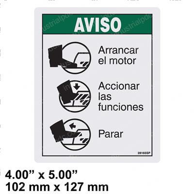 Picture of Decal - Notice Footswitch Oper