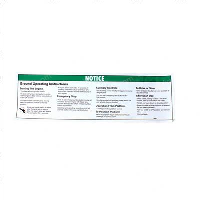 Picture of Decal Notice Oper.istr.grnd