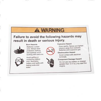 Picture of Decal Danger Batt Safe Boom