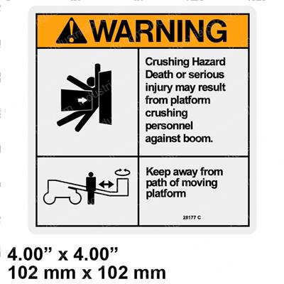 Picture of Decal - Crush Warning