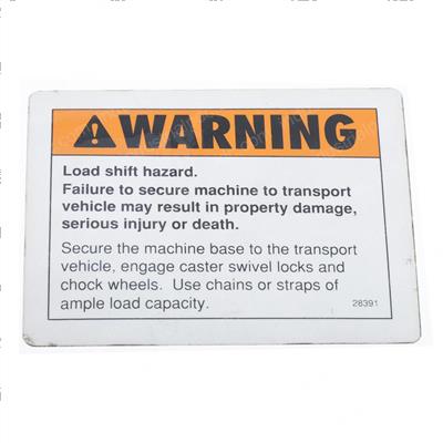 Picture of Decal Warning Load Shift Hazrd