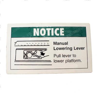Picture of Decal Emergency Lower.level