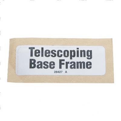 Picture of Decal Telsescoping Base Frame