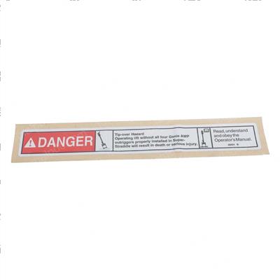 Picture of Decal Danger-Instal O.r. Laddr