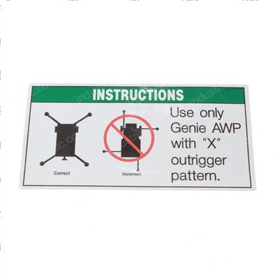 Picture of Decal Notice-Footprint