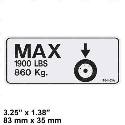 Picture of Decal - Kit Wheel Load