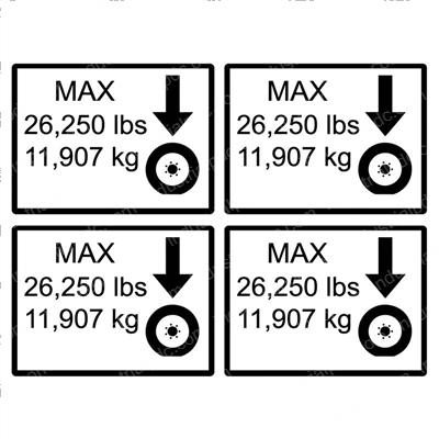 Picture of Decal Max Tire Load13 Kit