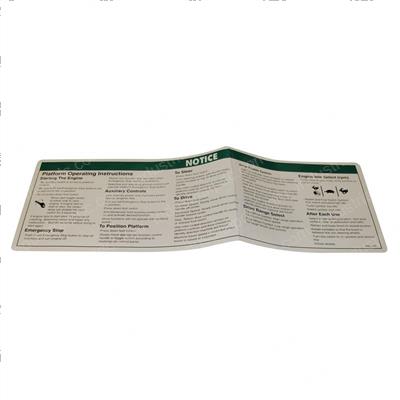Picture of Decal-Notice Op.inst Plat