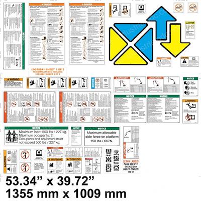 Picture of Decal Kit Instructional Z60