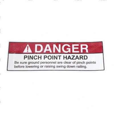 Picture of Danger Pinch Point Decal