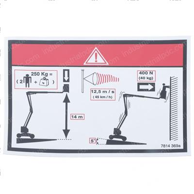 Picture of Decal - Floor Height Load Label