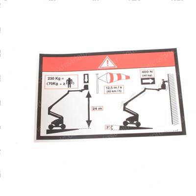 Picture of Decal - Floor Height/Load Label
