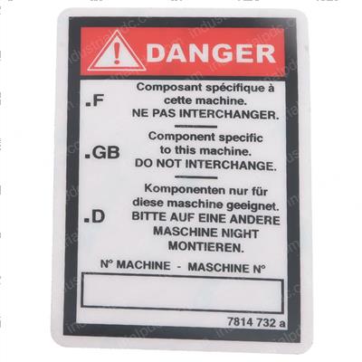 Picture of Decal - Danger