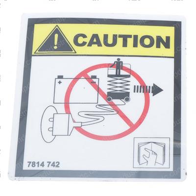 Picture of Decal- Do Not Use Mach. During