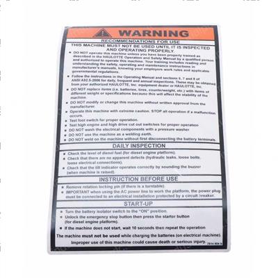 Picture of Additional Safety Instructions