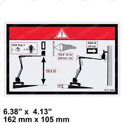Picture of Decal - Floor Height/Load Label