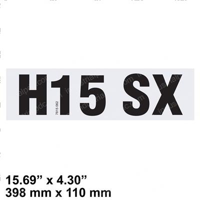 Picture of Decal - Model H15sx