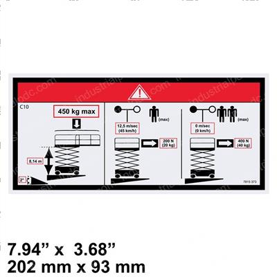 Picture of Decal - Floor Height Load