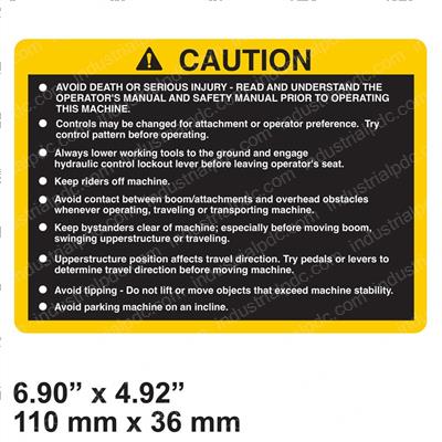 Picture of Decal - Caution Safety