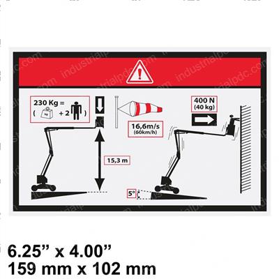Picture of Decal - Wind Warning